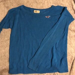 Baby blue hollister sweater